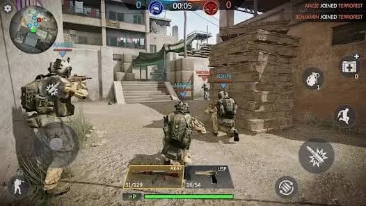 FPS Strike Modern Arena Illustration